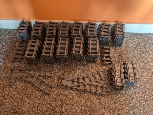 Huge lego train - track, job
