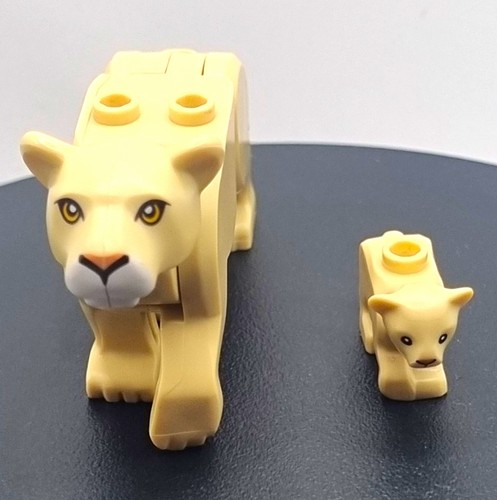 Lego figure tan cat large - lego, cat,